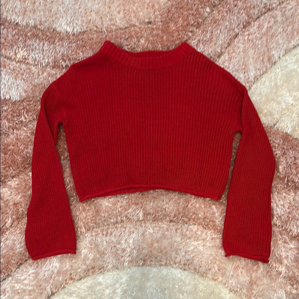 Wild Fable Vibrant Red Knit Sweater